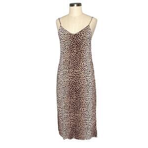 AUGUSTE THE LABEL Animal Print Cheetah Pattern Slip Mini Dress Women's Size 4